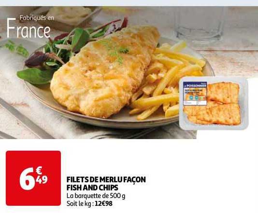 filets de merlu façon fish and chips