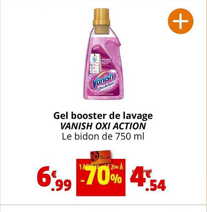 gel booster de lavage vanish oxi action