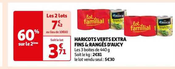 Haricots Verts Extra Fins & Rangés D'aucy