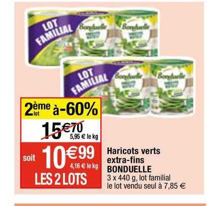 haricots verts extra-fins bonduelle