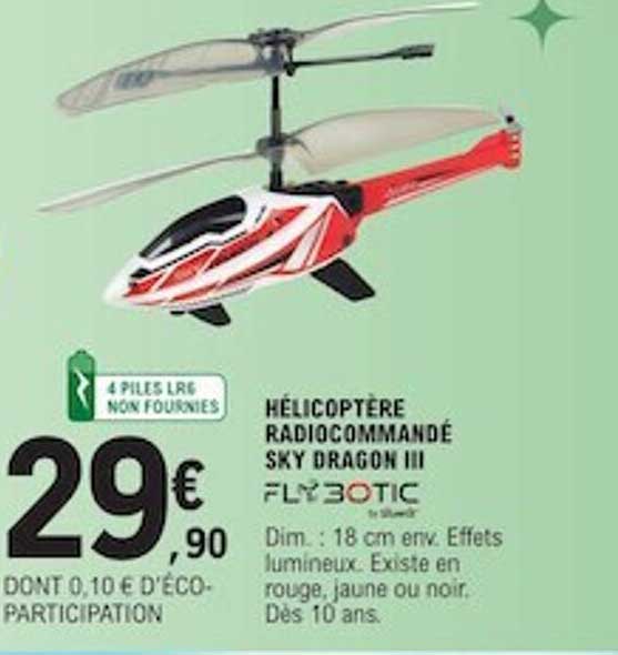 hélicoptère radiocommandé sky dragon III flybotic