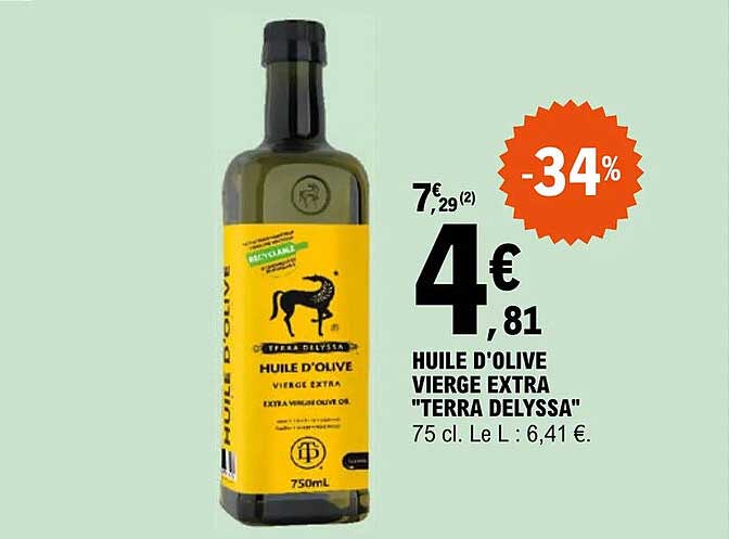 Huile D'olive Vierge Extra "terra Delyssa"