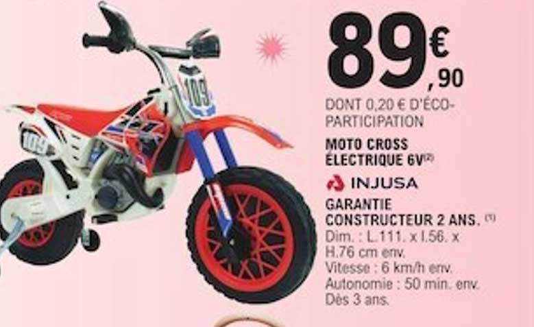 Injusa Moto Cross électrique 6v