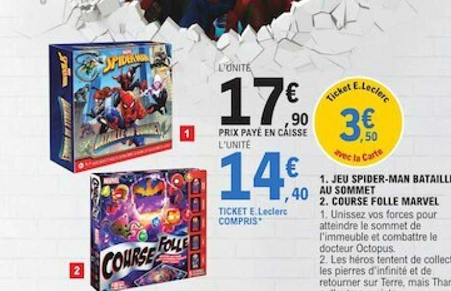 jeu spider-man bataillon au sommet, course foll marvel