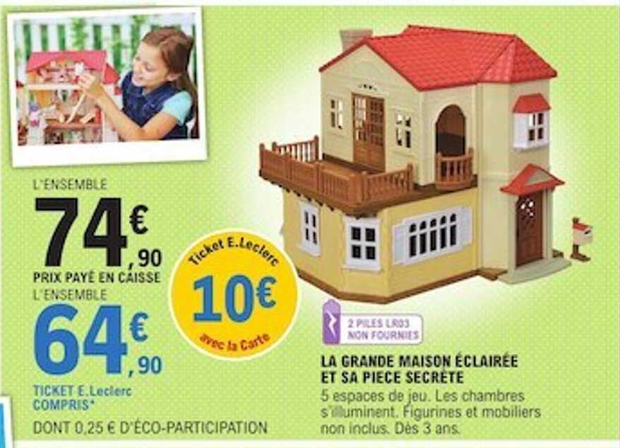 la grande maison éclairée et sa pièce secrète