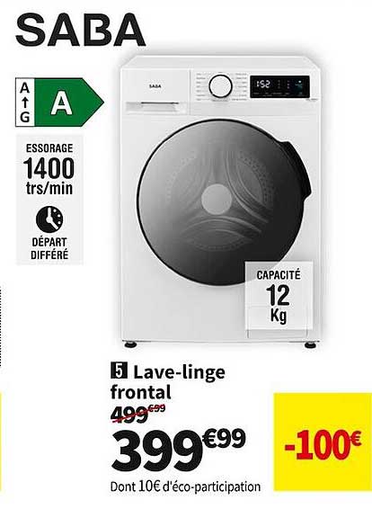 lave-linge frontal saba