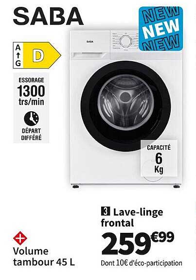 lave-linge frontal saba