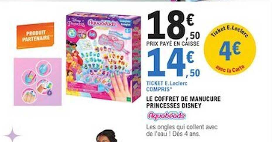 le coffret de manucure princesses disney
