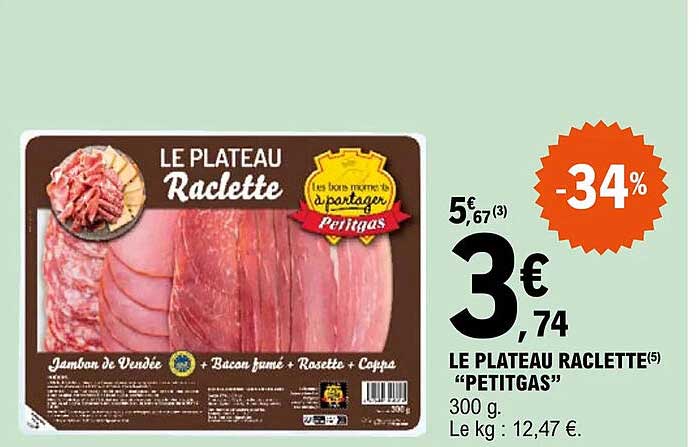 Le Plateau Raclette "petitgas"