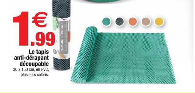 le tapis anti-dérapant découpable