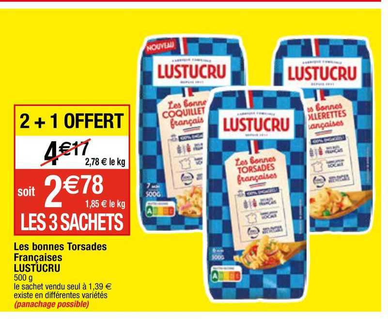 les bonnes torsades françaises lustucru