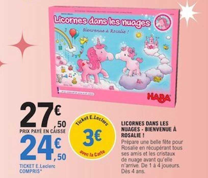 licornes dans les nuages - bienvenue à rosalie !