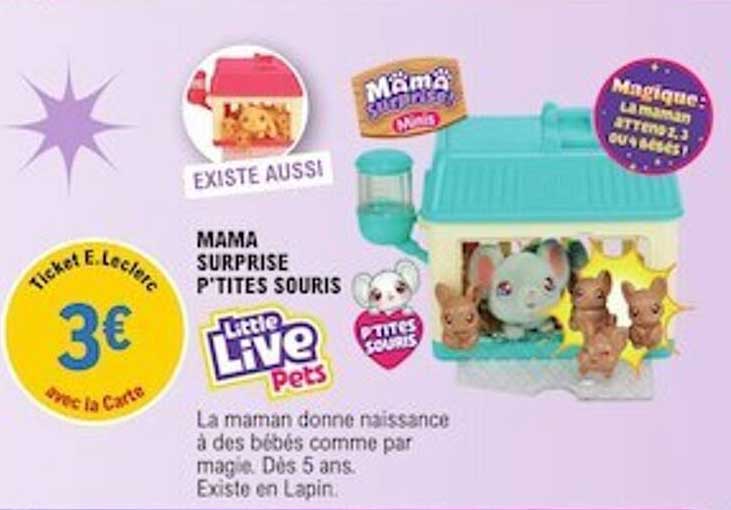 mama surprise p'tites souris little live pets