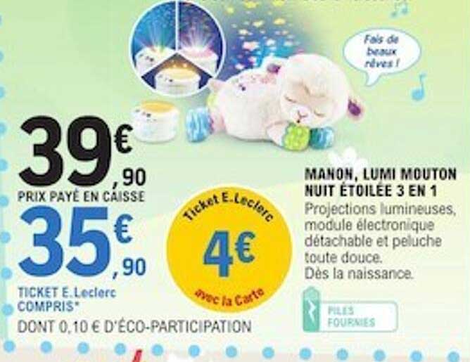 manon, lumi mouton nuit étoilée 3en1