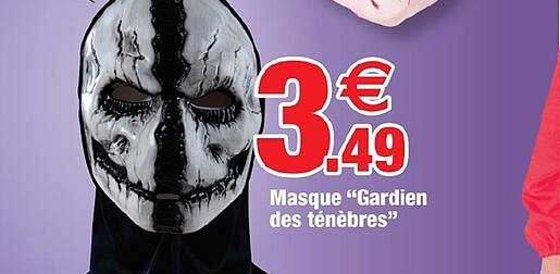 masque "gardien des ténèbres"