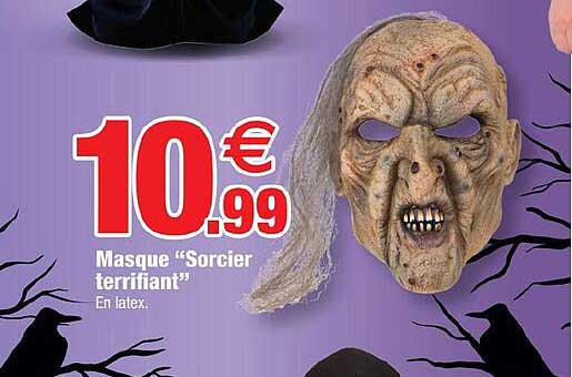 masque "sorcier terrifiant"