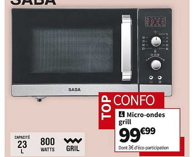 micro-ondes grill saba