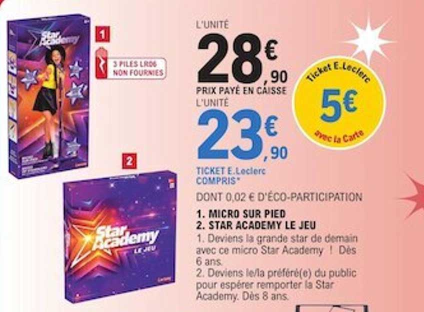 Micro Sur Pied Ou Star Academy Le Jeu
