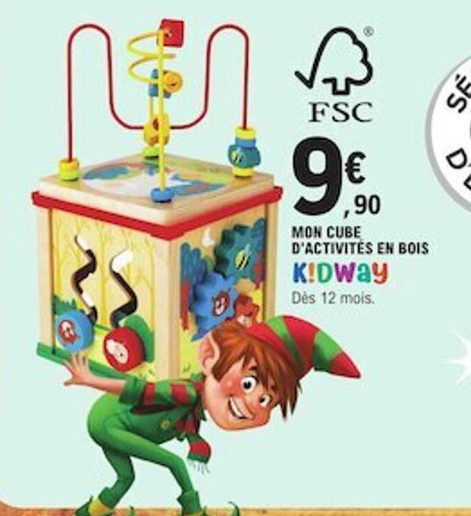 mon cube d'activités een bois k!dway