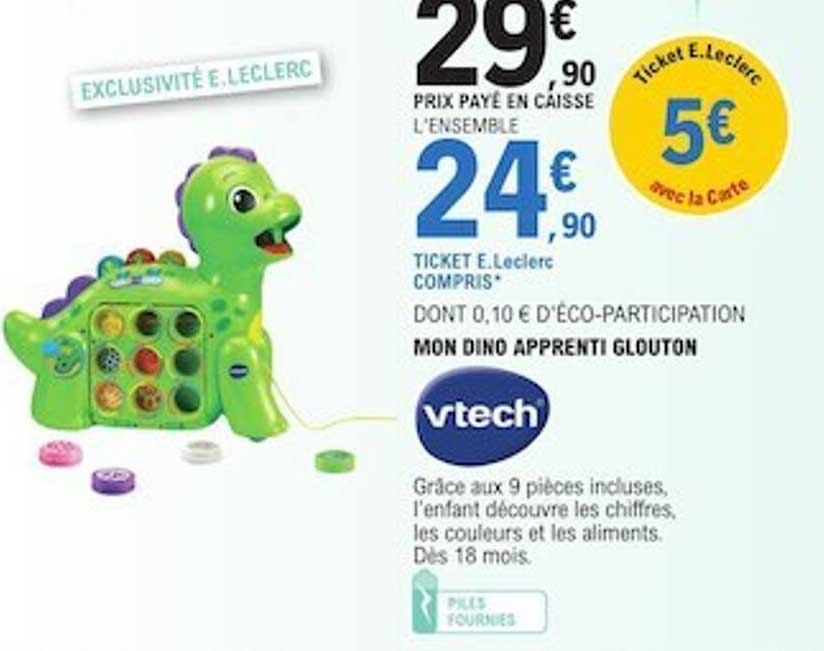 mon dino apprendti glouton vtech