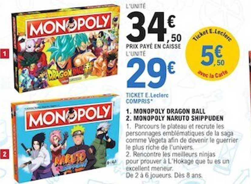 Monopoly Dragon Ball, Monopoly Naruto Shippuden