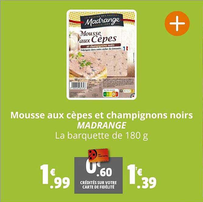 Mousse Aux Cèpes Et Champignons Noirs Madrange