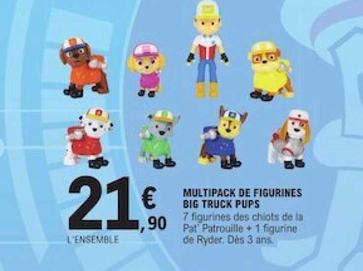multipack de figurines big truck pups