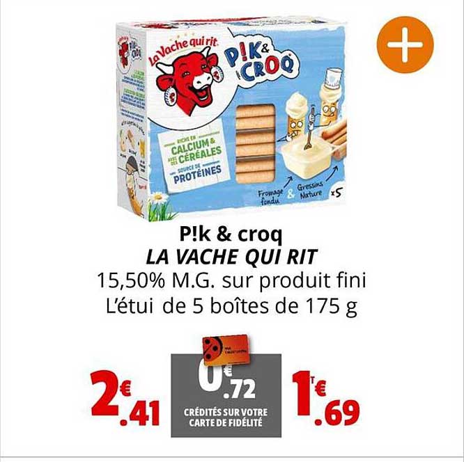 p!k & croq la vache qui rit