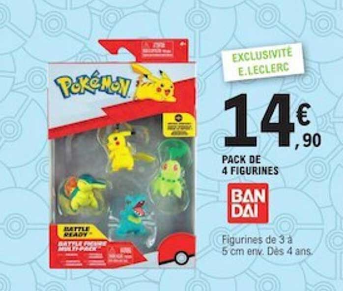pack de 4 figurines bandai