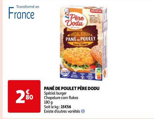 pané de poulet père dodu