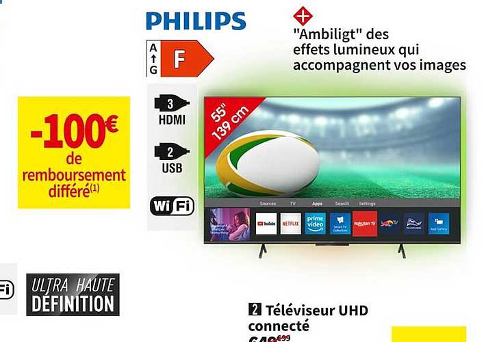 Philips Téléviseur Uhd Connecté