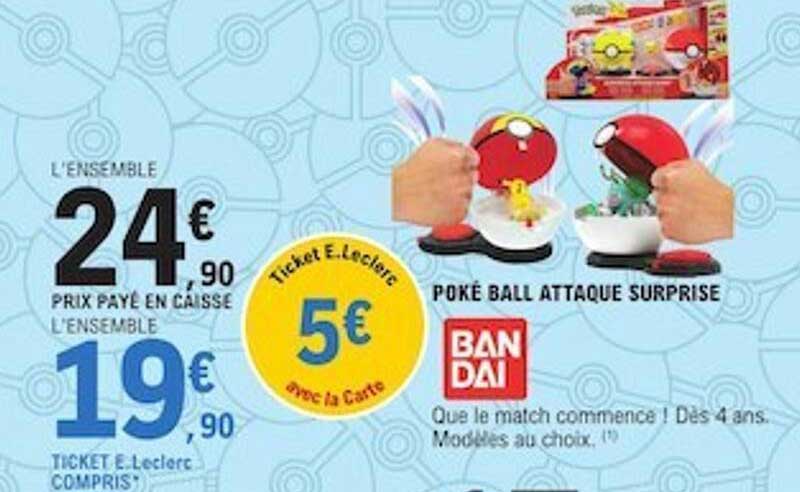 poké ball attaque surprise bandai