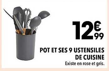 pot et ses 9 ustensiles de cuisine