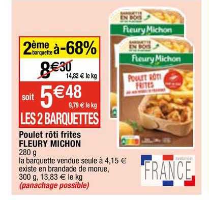 poulet rôti frites fleury michon