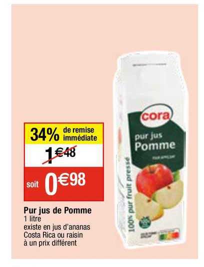 pur jus de pomme 1 litre