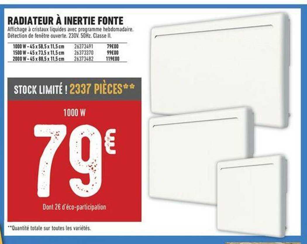 Radiateur à Inertie Fonte