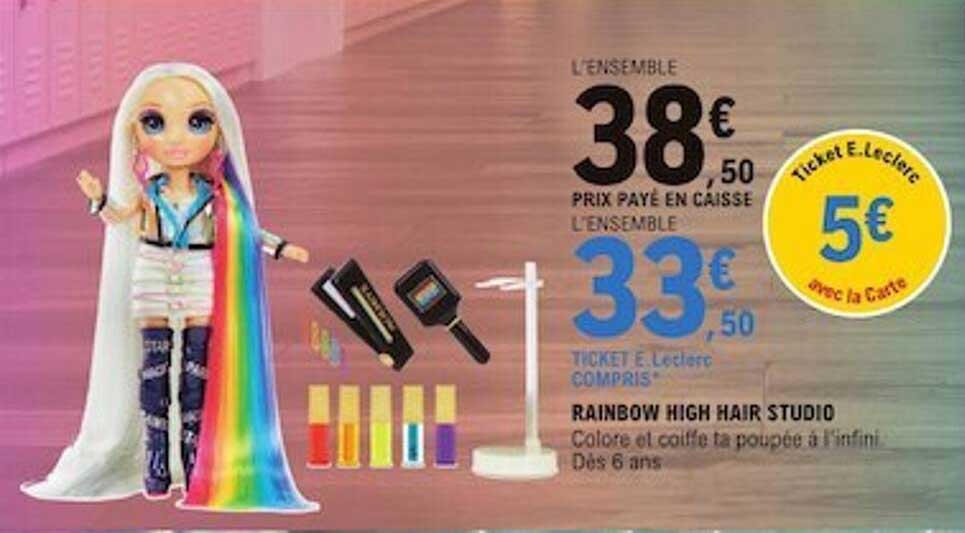 rainbow high hair studio