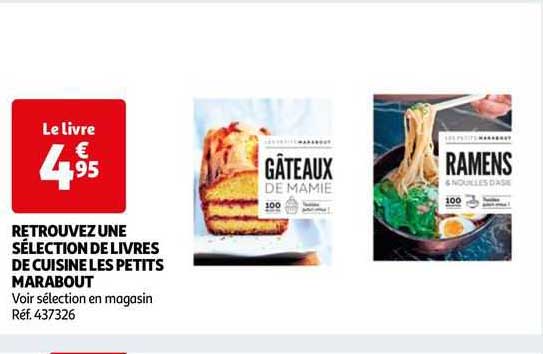 retrouvez une sélection de livres de cuisine les petits marabout