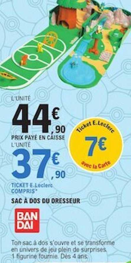 sac à dos du dresseur bandai