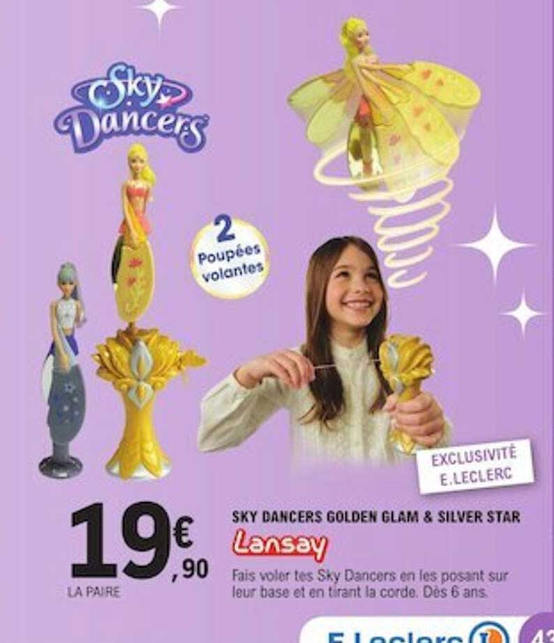sky dancers golden glam & silver star lansay