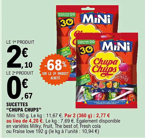 sucettes "chupa chups"