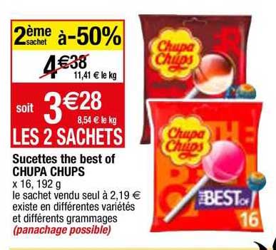 sucettes the best of chupa chups