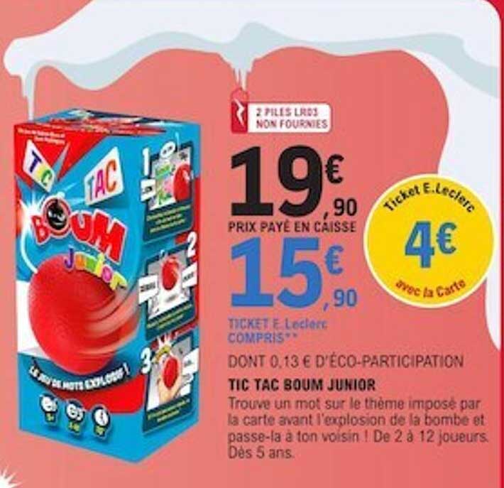 tic tac boum junior