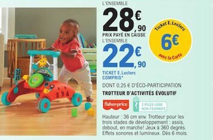 trotteur d'activités évolutif fisher-price