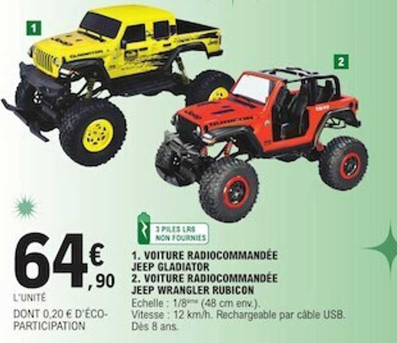 voiture radiocommandée jeep gladiator, voiture radiocommande