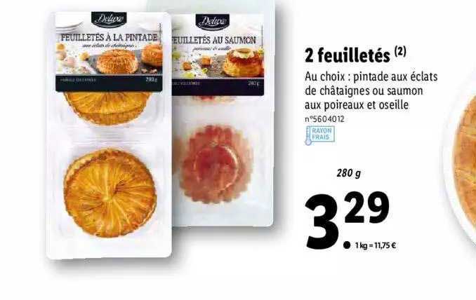 2 Feuilletés Deluxe