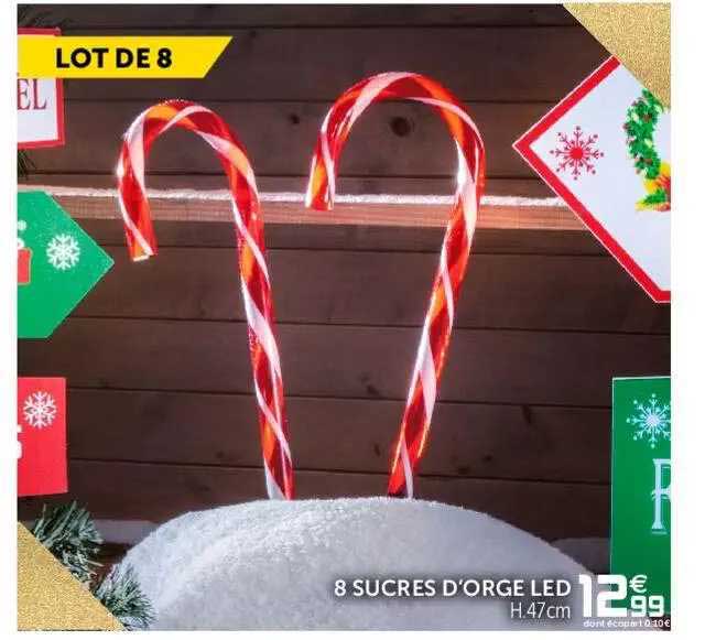 8 sucres d'orge led