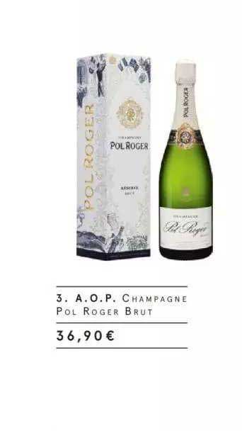 a.o.p. champagne pol roger brut