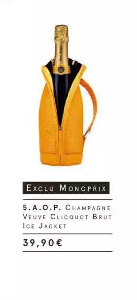 a.o.p. champagne veuve clicquot brut ice jacket