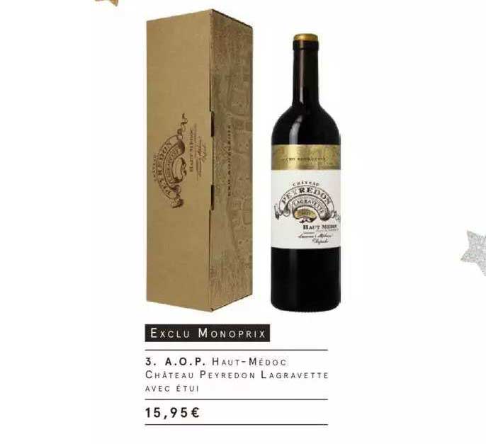 a.o.p. haut-medoc château peyredon lagravette avec étui